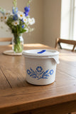 CorningWare Corelle CORNFLOWER BLUE 20-oz MEAL MUG 60th Anniv Stoneware Vent Lid