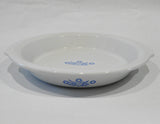 ❤️ CorningWare CORNFLOWER BLUE STONEWARE 10.5" PIE PLATE Dish / 60th Anniversary