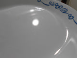 Excellent '70's CORELLE by Corning BLUE CORNFLOWER SERVING PLATTER Chop Plate