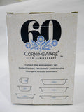 ❤️ 3-pc Corningware 6-oz RAMEKIN BOWL SET 3.5" Stoneware CORNFLOWER BLUE Bakers