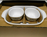 ❤️ NEW 6-pc CORNINGWARE Anniversary CORNFLOWER BLUE Casserole Bakers & Ramekins