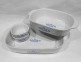 ❤️ NEW 6-pc CORNINGWARE Anniversary CORNFLOWER BLUE Casserole Bakers & Ramekins