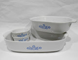 ❤️ NEW 6-pc CORNINGWARE Anniversary CORNFLOWER BLUE Casserole Bakers & Ramekins