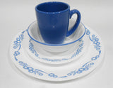 ❤ NEW 16-pc Corelle CORNFLOWER BLUE Dinnerware Set /Corningware 60th Anniversary