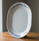❤️ NEW CORELLE 60th Anniversary BLUE CORNFLOWER SERVING PLATTER Chop Plate
