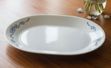 ❤️ NEW CORELLE 60th Anniversary BLUE CORNFLOWER SERVING PLATTER Chop Plate