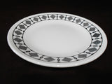 1 Corelle CUSCO 6.75" BREAD PLATE Appetizer *Black Bohemian Textiles Abstract Sketches