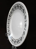 1 Corelle CUSCO 6.75" BREAD PLATE Appetizer *Black Bohemian Textiles Abstract Sketches