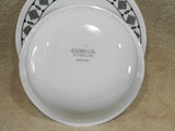❤️ 1 Corelle BLACK RIM 18-oz SOUP Cereal  BOWL *Inked Poppy Brasserie Cusco Paloma