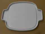 ❤️ 1 CORNINGWARE 2 Qt / 3 Qt White PLASTIC COVER A-2-PC Tab Casserole Storage Lid