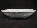❤️ Corningware TRADITIONS WHITE 9" PIE PLATE Embossed Fluted Deep Dish Stoneware