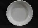 ❤️ Corningware TRADITIONS WHITE 9" PIE PLATE Embossed Fluted Deep Dish Stoneware