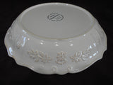 ❤️ Corningware TRADITIONS WHITE 9" PIE PLATE Embossed Fluted Deep Dish Stoneware