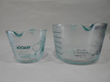 HTF New 2-pc MOOMIN x PYREX Measuring Cup Set *Moomintroll Snorkmaiden Little My