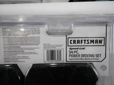 54-pc CRAFTSMAN Tools Speed Lok POWER DRIVING & Insert BIT SET w/Case Nut Setter