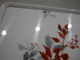 Corelle KYOTO LEAVES Melamine RECTANGULAR TRAY Serving 19x11 Japanese Watercolor