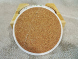 NEW 5-pc Corelle DELICATE ARRAY Coaster & Wood Caddy Set FLORALS / 1 Tile Repaired