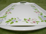 ❤️ Corelle DELICATE ARRAY Melamine RECTANGULAR TRAY Serving 19 x 11 Colorful Florals