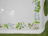 ❤️ Corelle DELICATE ARRAY Melamine RECTANGULAR TRAY Serving 19 x 11 Colorful Florals