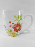 ❤️ CORELLE Boutique 13-oz EMMA JANE MUG Stoneware Cup *Roses Red Yellow Pink