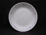 ❤️ NEW 1 Corelle ENGLISH BREAKFAST Sandstone DINNER PLATE Pink Roses Blue Ribbon