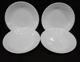 4 Corelle ENHANCEMENTS 20-oz PASTA BOWLS Soup 8.5" White Swirled Fluted Rim