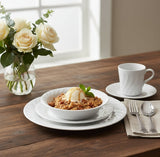 20-pc Corelle ENHANCEMENTS White DINNERWARE SET Plates Bowls 9-oz Cup & Saucers