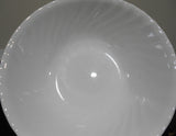 2 Corelle ENHANCEMENTS 1-Qt SERVING BOWLS Vegetable White Swirled Fluted Rim