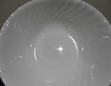 2 Corelle ENHANCEMENTS 1-Qt SERVING BOWLS Vegetable White Swirled Fluted Rim