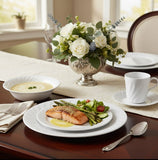 20-pc Corelle ENHANCEMENTS White DINNERWARE SET Plates Bowls 9-oz Cup & Saucers