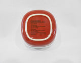 ❤️ 1 CorningWare RED ETCH 7-oz Square RAMEKIN BOWL Textured Stoneware 4" x 1.5"