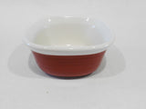 ❤️ 1 CorningWare RED ETCH 7-oz Square RAMEKIN BOWL Textured Stoneware 4" x 1.5"