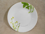 CORELLE Livingware EUROPEAN HERBS Round 6.75" BREAD PLATE Earth Garden Green