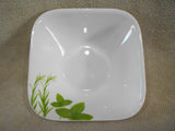 Corelle Square EUROPEAN HERBS 23-oz SOUP CEREAL BOWL Earthen Garden Green *NEW