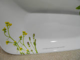 Corelle EUROPEAN HERBS 10x5 Rectangular Appetizer Serving TRAY Plate Garden Green