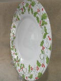 New Corelle EVERGREEN ROSE 10.75" DINNER PLATE Christmas Green Holly Red Berries