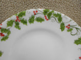 Corelle EVERGREEN ROSE 6.25" PLATE Bread Dessert Appetizer Christmas Holly Berry
