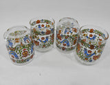 ❤️ 4 Corelle COUNTRY FESTIVAL 6-oz JUICE GLASSES Friendship Blue Birds Libbey
