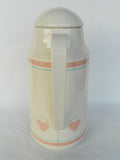 ❤️ NEW Corelle FOREVER YOURS Pink Hearts 1-Qt Thermal SERVING CARAFE Hot Cold Coffee Tea