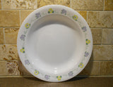 ❤️ 1 CORELLE Corning FORGET ME NOT 15-oz Flat Rim SOUP BOWL Purple Yellow Floral