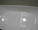 ❤️ Corelle FROST 10x5 APPETIZER TRAY Plate SERVING White Trees Silver Moonbeams