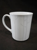 ❤️ 1 Corelle WHITE FROST 10-oz PORCELAIN MUG *Winter Snow Trees Silver Moonbeams