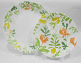 ❤️ 20-pc CORELLE Contemporary Fruit DINNERWARE SET Citrus & Foliage Lemon Lime Orange