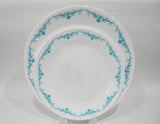 ❤️ NEW Corelle GARDEN LACE >Choose: Dinner or Lunch PLATE *Teal Blue Turquoise