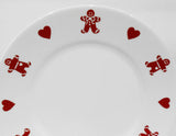 ❤️ 2-pc Corelle GINGERBREAD MEN & HEARTS Christmas PLATTER & SERVING BOWL Valentines