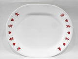 🦌NRM Corelle GINGERBREAD MEN & HEARTS 12x10 SERVING PLATTER Christmas Valentine