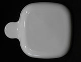 ❤️ NEW CorningWare GRAB-IT SNACK PLATE Square White P-185-B Pyroceram Tab Handle