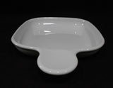 ❤️ NEW CorningWare GRAB-IT SNACK PLATE Square White P-185-B Pyroceram Tab Handle