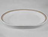 ❤️ 2-pc CORELE Halloween 1 Qt SERVING BOWL & PLATTER Orange Black Bands