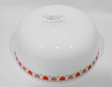 ❤️ CORELLE MilkGlass RED HEARTS 46-oz SERVING BOWL < 1.5-Qt Vegetable 7.5" / Valentine